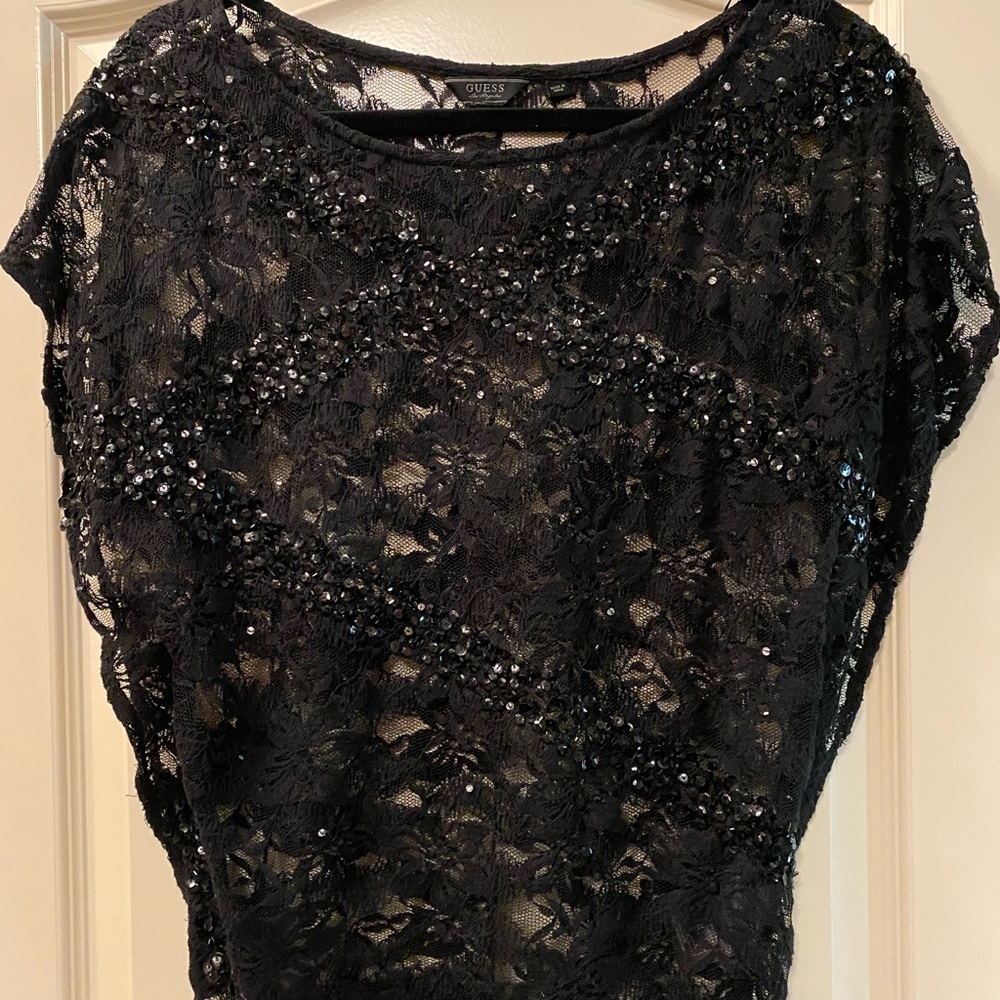 Guess Black sequence vest